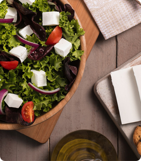 Pane Gürsüt Beyaz Peynirli Salata